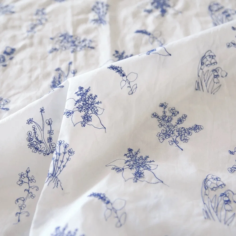 150x50cm Blue Floral Branch Embroidered Fabric Poplin Fabric Handmade DIY Shirt Dress Clothing Fabric Tablecloth Sewing Cloth
150x50cm Blue Floral Branch Embroidered Fabric Poplin Fabric Handmade DIY Shirt Dress Clothing Fabric Tablecloth Sewing Cloth