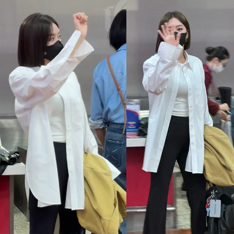 EXJR Loose Oversize Long Sleeve White Shirt Women's Casual Style Cotton Fashionable Lazy Style Mid-Length Shirt
EXJR Loose Oversize Long Sleeve White Shirt Women's Casual Style Cotton Fashionable Lazy Style Mid-Length Shirt