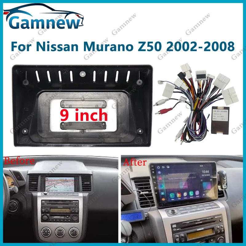 9 Inch Car Frame Fascia Adapter Canbus Box Decoder Android Radio Audio Dash Fitting Panel Kit For Nissan Murano Z50 2002-2008
9 Inch Car Frame Fascia Adapter Canbus Box Decoder Android Radio Audio Dash Fitting Panel Kit For Nissan Murano Z50 2002-2008