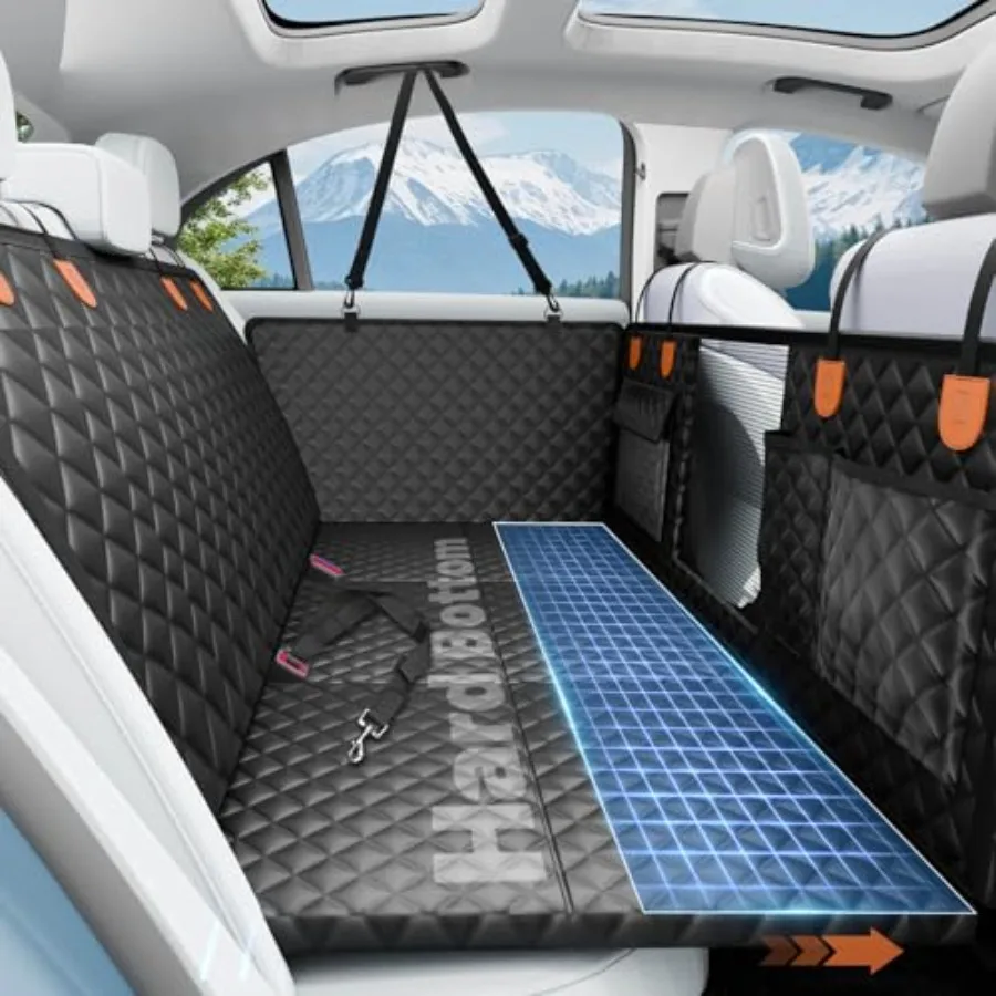 Dog Car Seat Cover with Hard Bottom for Back Seat Waterproof SUV Pet Seat Extender Holds 400lbs Dog Hammock Bed with Mesh Windo
Dog Car Seat Cover with Hard Bottom for Back Seat Waterproof SUV Pet Seat Extender Holds 400lbs Dog Hammock Bed with Mesh Windo