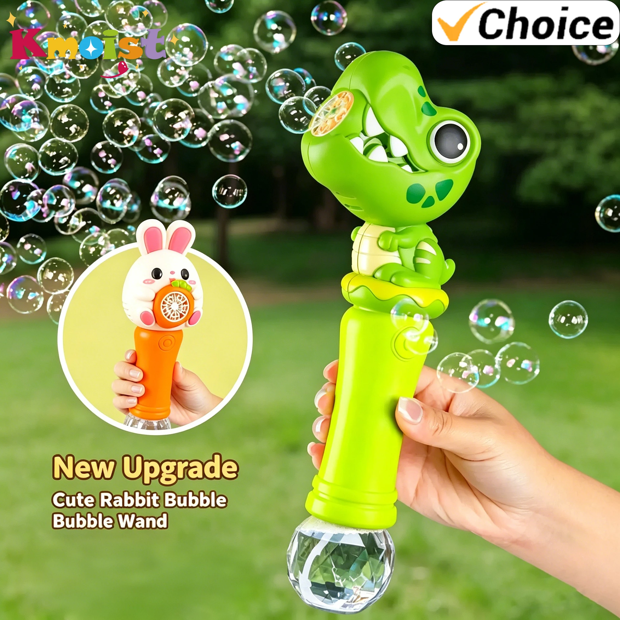 Cartoon Dinosaur Rabbit Bubble Blowing Machine for Children Fully Automatic Handheld Bubble Stick Luminous Bubble Toys Kid Gifts
Cartoon Dinosaur Rabbit Bubble Blowing Machine for Children Fully Automatic Handheld Bubble Stick Luminous Bubble Toys Kid Gifts