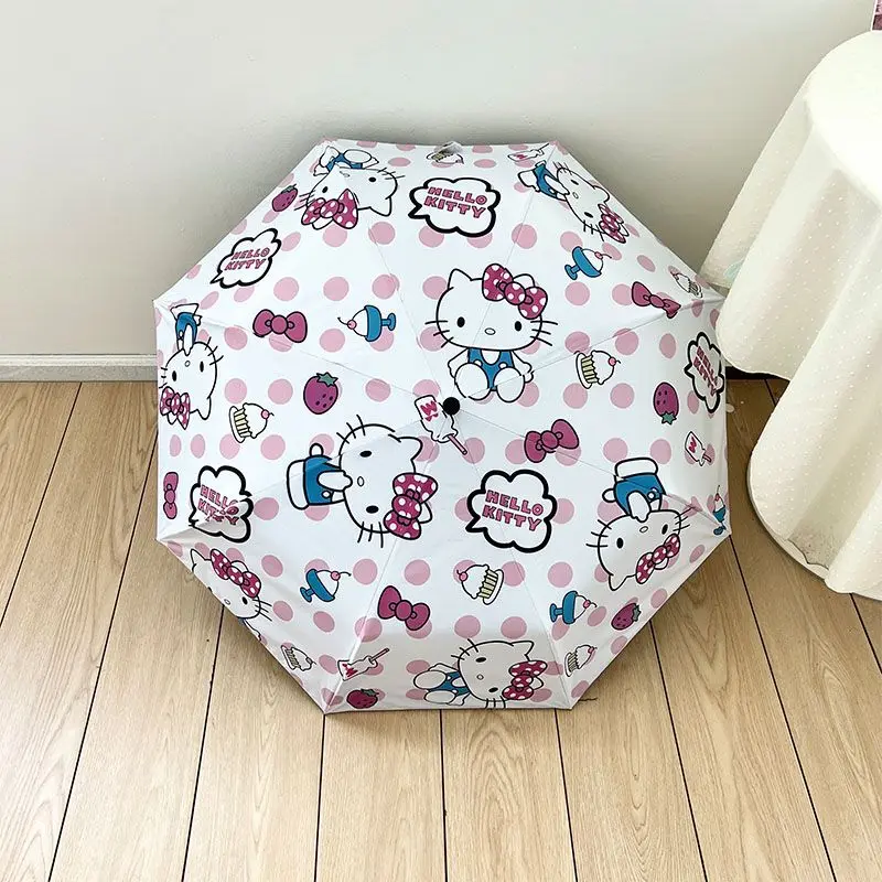 Kawaii Hello Kitty Umbrella Sanrio Anime Sunshade Students Folding Sunblock Umbrella Girl Heart Cute Cartoon Gift for Kids
Kawaii Hello Kitty Umbrella Sanrio Anime Sunshade Students Folding Sunblock Umbrella Girl Heart Cute Cartoon Gift for Kids