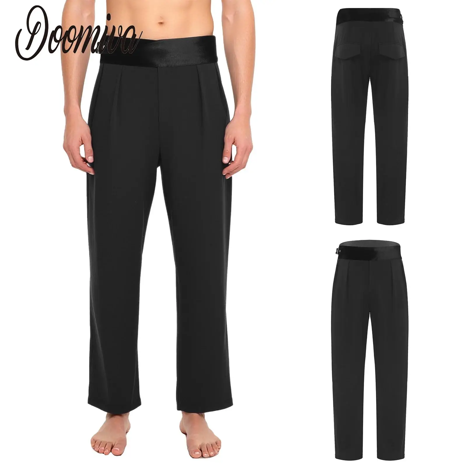 Men Latin Dance Costume Pants Pleated Trousers with Pockets for Jazz Rumba Tango Salsa Ballroom Dancing Performance Competition
Men Latin Dance Costume Pants Pleated Trousers with Pockets for Jazz Rumba Tango Salsa Ballroom Dancing Performance Competition