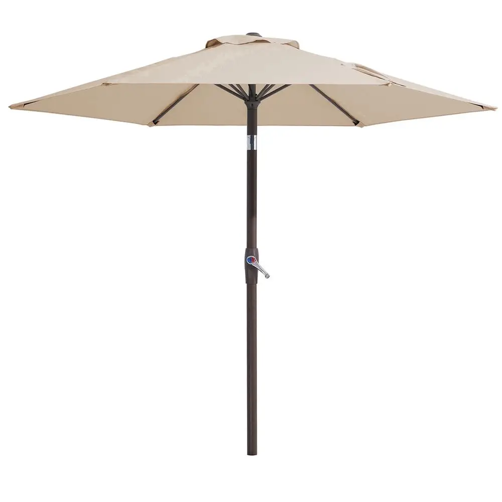 7.5t Patio Umbrella, 6 Sturdy Ribs Outdoor Table Umbrella with Push-Button & Crank or Garden, Deck, and Pool Beige
7.5t Patio Umbrella, 6 Sturdy Ribs Outdoor Table Umbrella with Push-Button & Crank or Garden, Deck, and Pool Beige