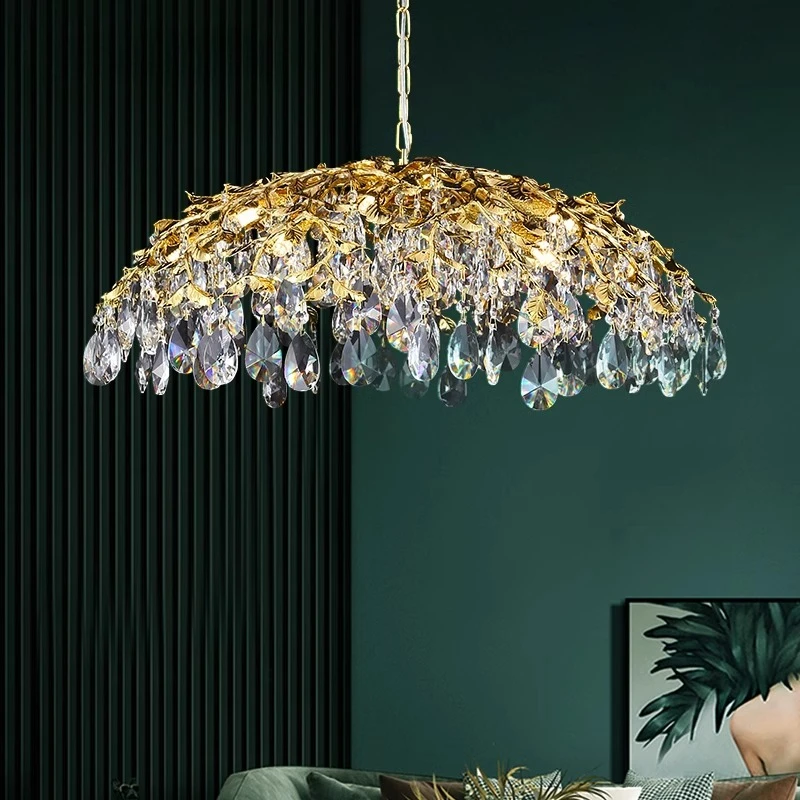 French Light Luxury Crystal Ceiling Chandelier Restaurant Bedroom Branch Shaped Living Room Senior Designer's Artistic Fixtures
French Light Luxury Crystal Ceiling Chandelier Restaurant Bedroom Branch Shaped Living Room Senior Designer's Artistic Fixtures