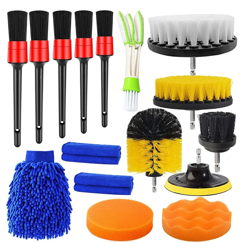 New16 Pcs Car Cleaning Brush Detailing Brush Set Dirt Dust Clean Brushes For Car Interior Exterior Leather Air Vents Clean
New16 Pcs Car Cleaning Brush Detailing Brush Set Dirt Dust Clean Brushes For Car Interior Exterior Leather Air Vents Clean