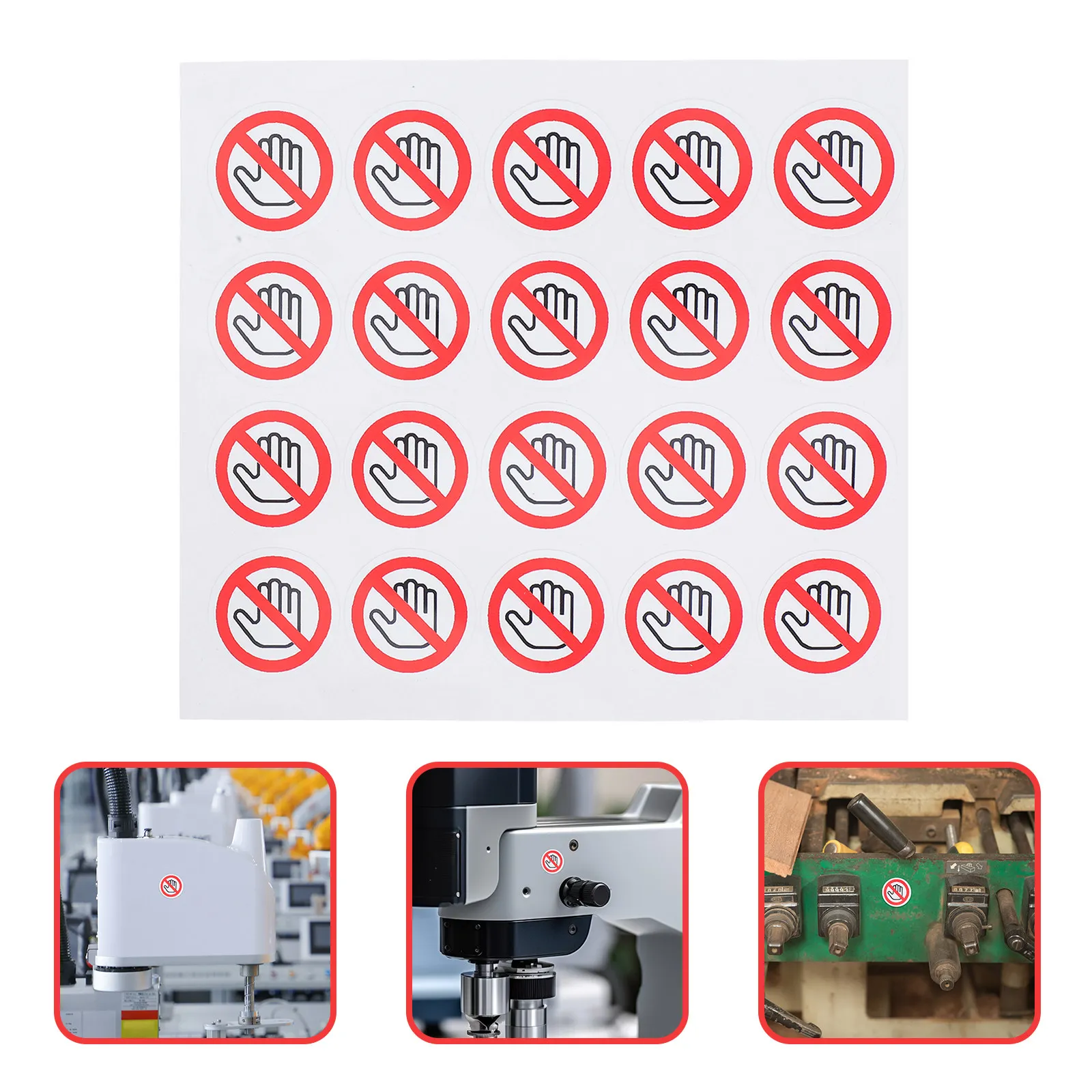 20Pcs Do Not Touch Self-Adhesive Safety Warning Stickers Machine Caution Decals Industrial Warning Labels Do Not Touch Sign
20Pcs Do Not Touch Self-Adhesive Safety Warning Stickers Machine Caution Decals Industrial Warning Labels Do Not Touch Sign