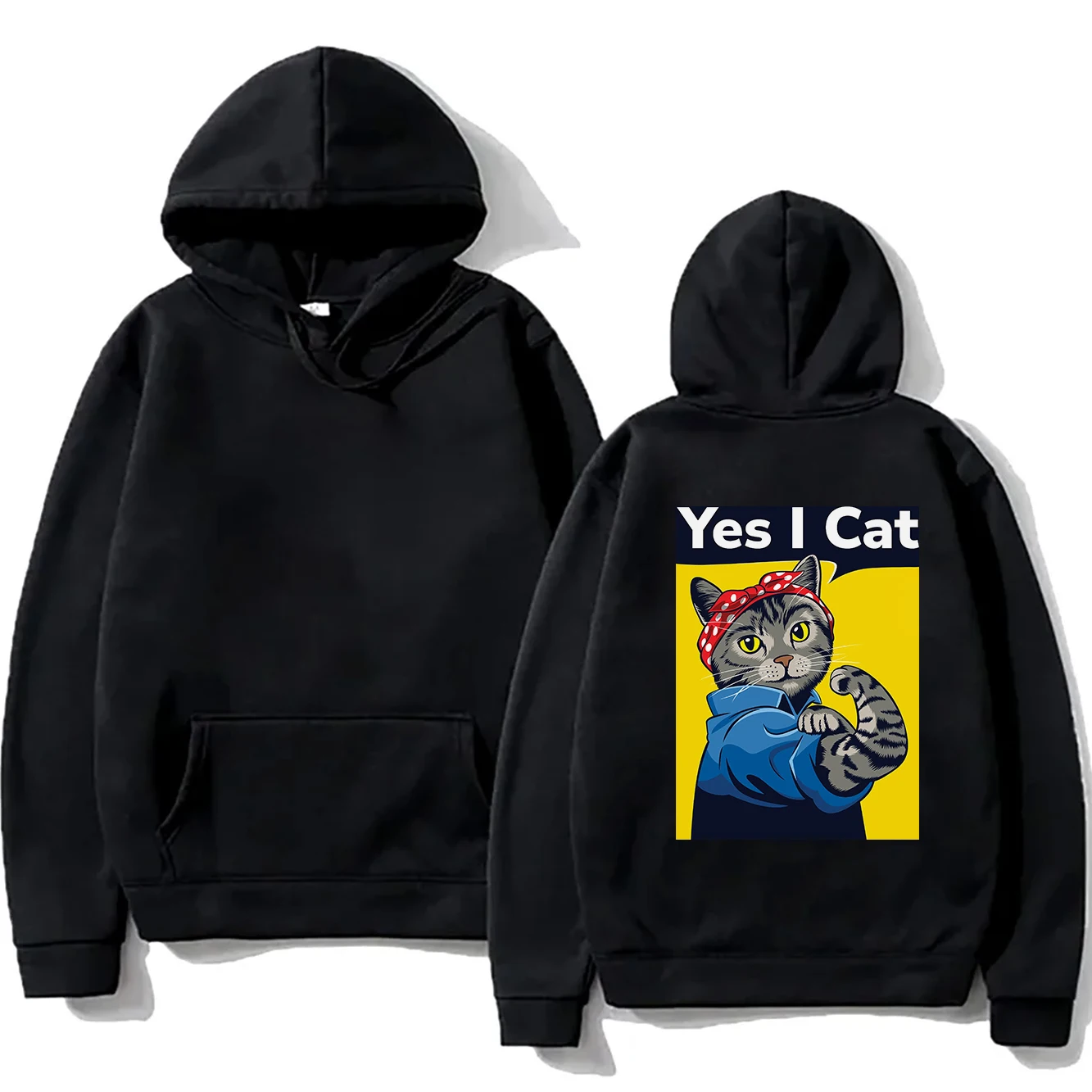 Trendy retro kitten print American casual hoodie autumn hip-hop women's hoodie fashionable casual clothing
Trendy retro kitten print American casual hoodie autumn hip-hop women's hoodie fashionable casual clothing