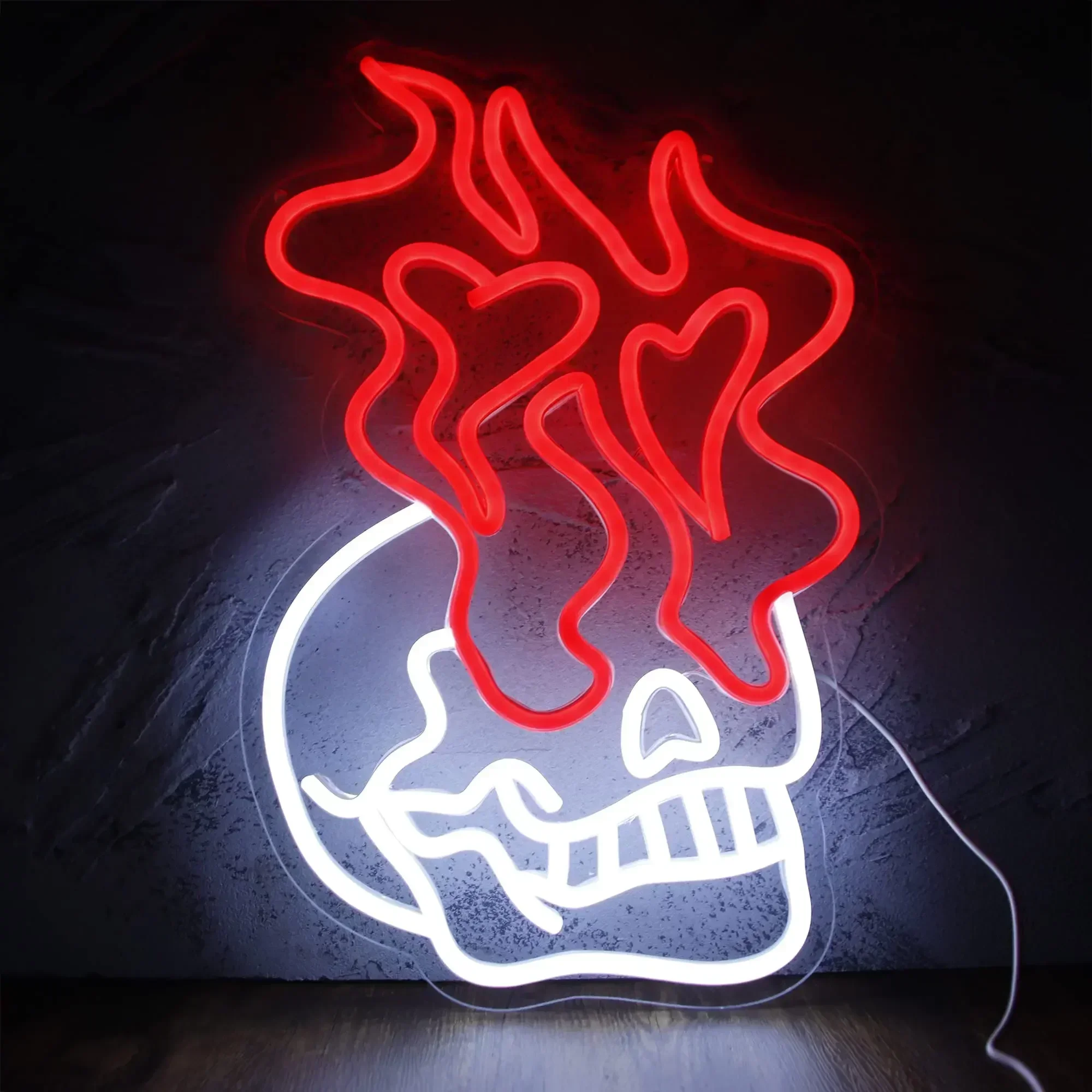 Skull Head Neon Sign LED Signs Skeleton Night Light Signs Hanging Neon Sign For Beer Bar Art Shop Club Bedroom Party Gifts
Skull Head Neon Sign LED Signs Skeleton Night Light Signs Hanging Neon Sign For Beer Bar Art Shop Club Bedroom Party Gifts