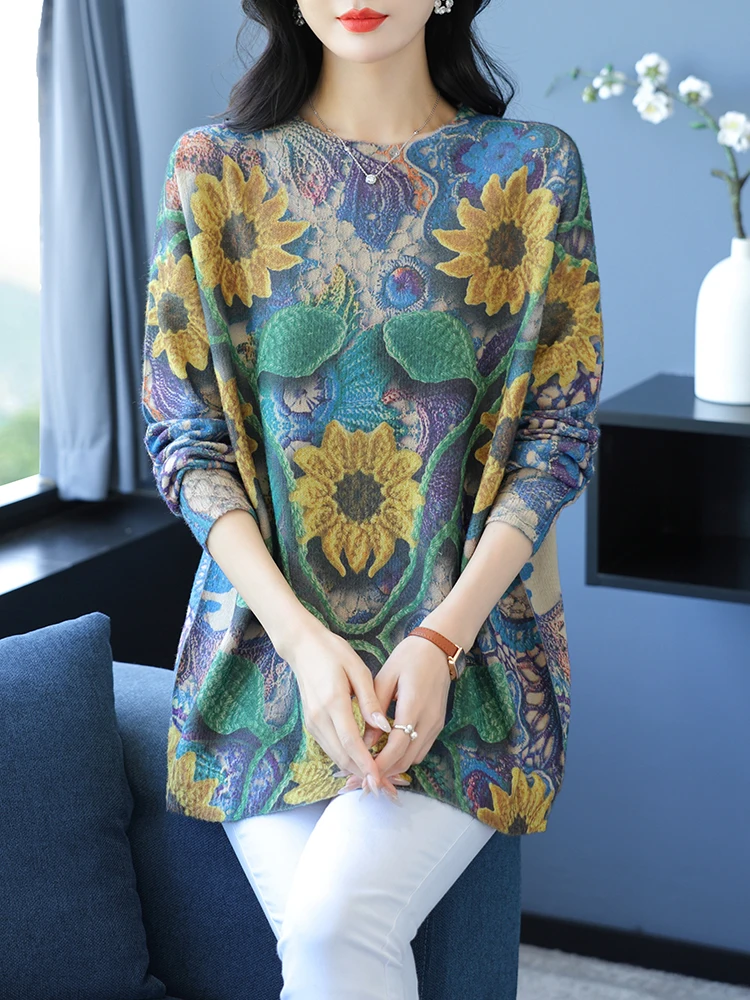 Print Sweaters Autumn Winter Harajuku Knitwears Pullover Pull Femme Female Casual Jumper Long Sleeve Loose Furry Sweater
Print Sweaters Autumn Winter Harajuku Knitwears Pullover Pull Femme Female Casual Jumper Long Sleeve Loose Furry Sweater
