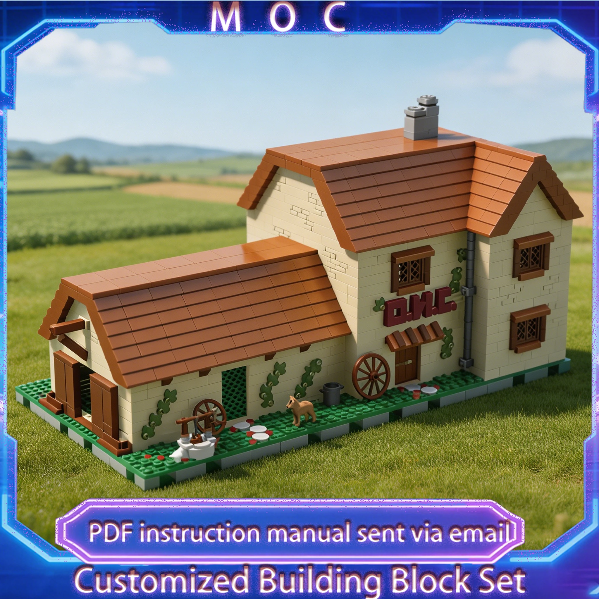 2185 PCS Medieval Architecture Italian O.N.C. Farmhouse Owns Barns MOC Building Block Model Educational Toys Kid Christmas Gift
2185 PCS Medieval Architecture Italian O.N.C. Farmhouse Owns Barns MOC Building Block Model Educational Toys Kid Christmas Gift
