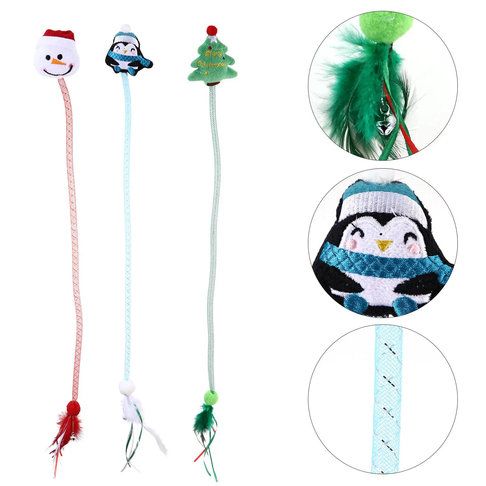 3Pcs Catnip Filled Interactive Cat Teaser Bell Feather Retractable Kitten Playing Entertainment Cat
3Pcs Catnip Filled Interactive Cat Teaser Bell Feather Retractable Kitten Playing Entertainment Cat