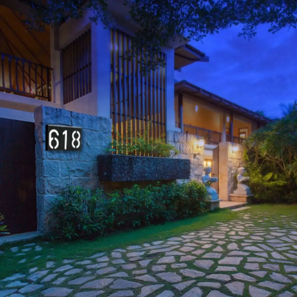 Easy Install Solar LED House Number Waterproof Solar-powered Solar Powered Address Sign Durable Smart Light Control
Easy Install Solar LED House Number Waterproof Solar-powered Solar Powered Address Sign Durable Smart Light Control