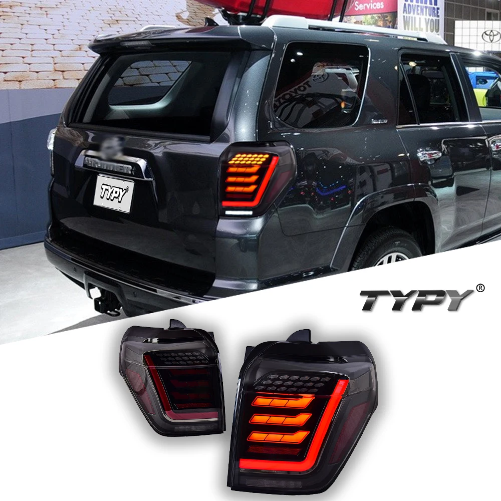 TYPY автомобиль для TOYOTA 4Runner задний фонарь 2010-2023, обновленный, модифицированный для нового DRL, динамический указатель поворота, светодиодный задний фонарь, автоаксессуары
TYPY автомобиль для TOYOTA 4Runner задний фонарь 2010-2023, обновленный, модифицированный для нового DRL, динамический указатель поворота, светодиодный задний фонарь, автоаксессуары