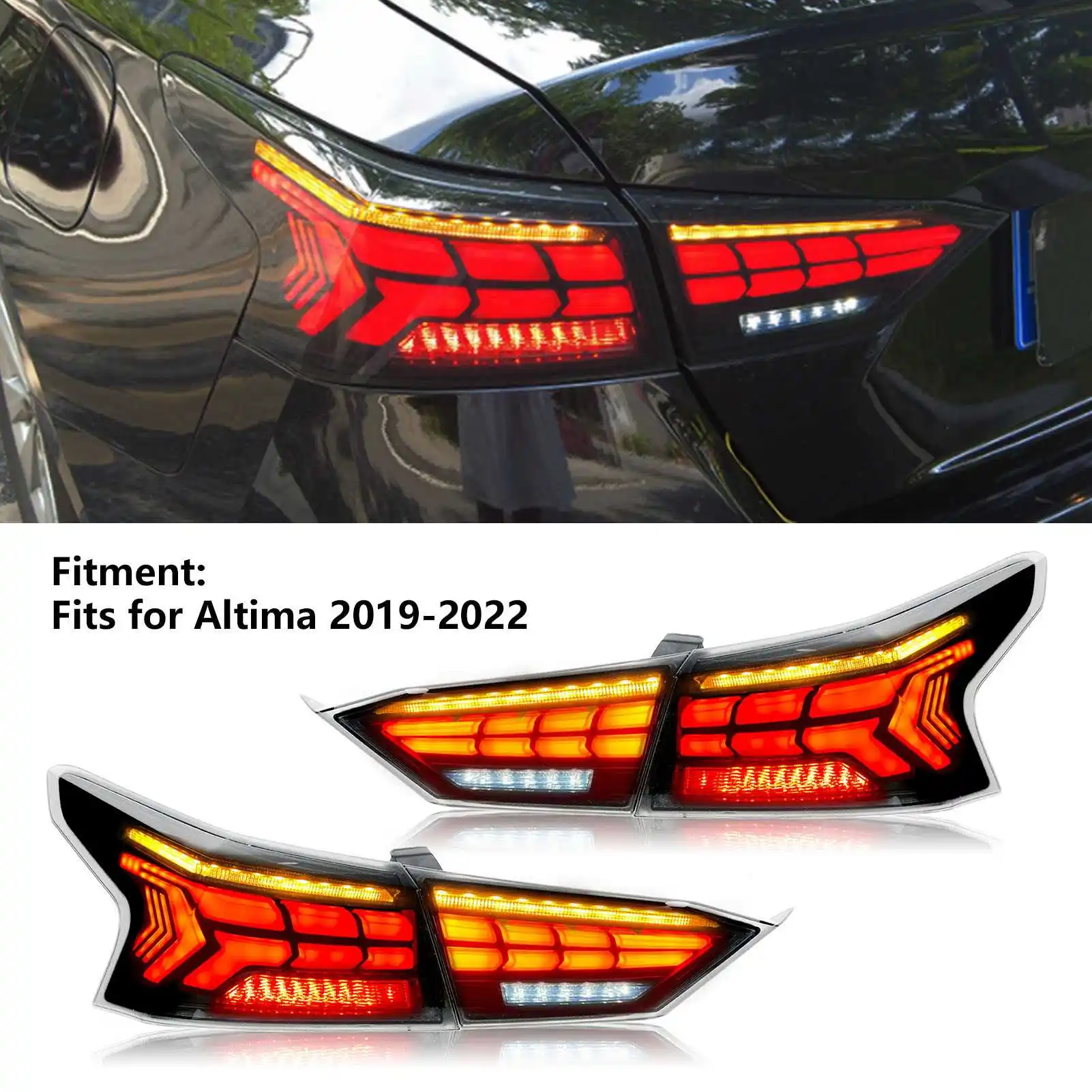 Для Nissan Altima 2019, 2020, 2021, 2022, 1 пара, фонарь в сборе с динамическим поворотным сигналом, фонарь с защитой от влаги IP67
Для Nissan Altima 2019, 2020, 2021, 2022, 1 пара, фонарь в сборе с динамическим поворотным сигналом, фонарь с защитой от влаги IP67