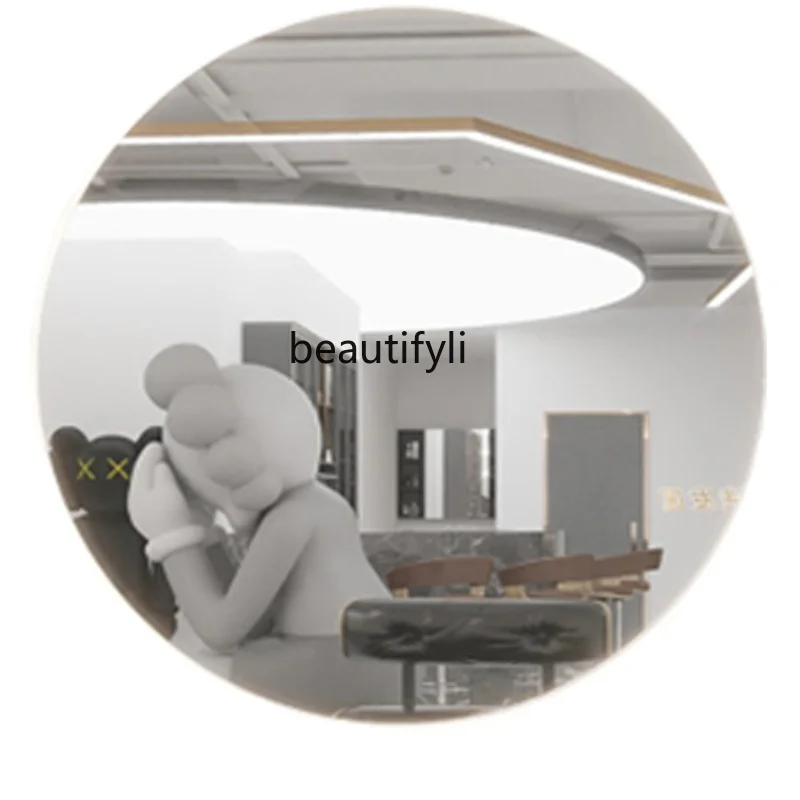 Hair Salon Shop Hair Styling Station Wall-Mounted Hair Cutting Mirror Modern Simple Stainless Steel Makeup Full-Length Mirror
Hair Salon Shop Hair Styling Station Wall-Mounted Hair Cutting Mirror Modern Simple Stainless Steel Makeup Full-Length Mirror