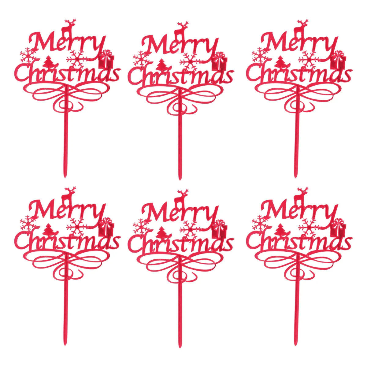 6Pcs Christmas Cake Pops Adorable Snowflake Acrylic Toppers for Baking Decoration Holiday Party Dessert Ornament Set
6Pcs Christmas Cake Pops Adorable Snowflake Acrylic Toppers for Baking Decoration Holiday Party Dessert Ornament Set