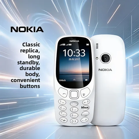 The Nokia 3310 phone features dual SIM cards with straight keys, making it a great gift