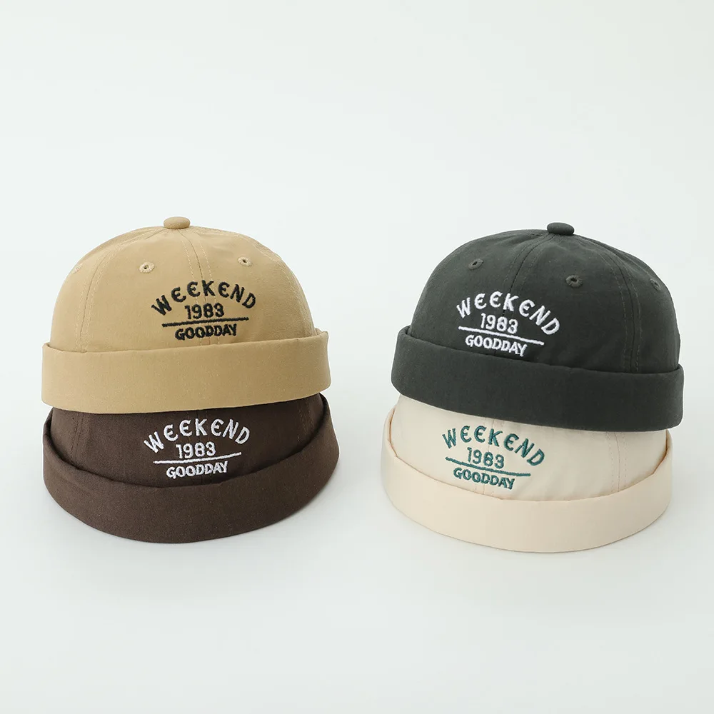Solid Color Baby Dome Melon Cap Letter Embroidery Kids Cotton Brimless Hat Casual Boys Girls Hip Hop Docker Caps
Solid Color Baby Dome Melon Cap Letter Embroidery Kids Cotton Brimless Hat Casual Boys Girls Hip Hop Docker Caps