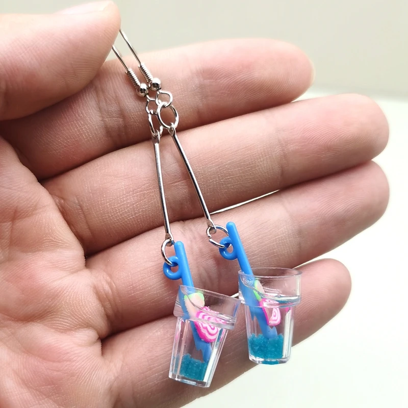 Cartoon Resin Fruit Tea Pendant Earrings Tea Noctilucent Women Funny Beverage Simulation Drinks Student Choker Ins Style Jewelry
Cartoon Resin Fruit Tea Pendant Earrings Tea Noctilucent Women Funny Beverage Simulation Drinks Student Choker Ins Style Jewelry