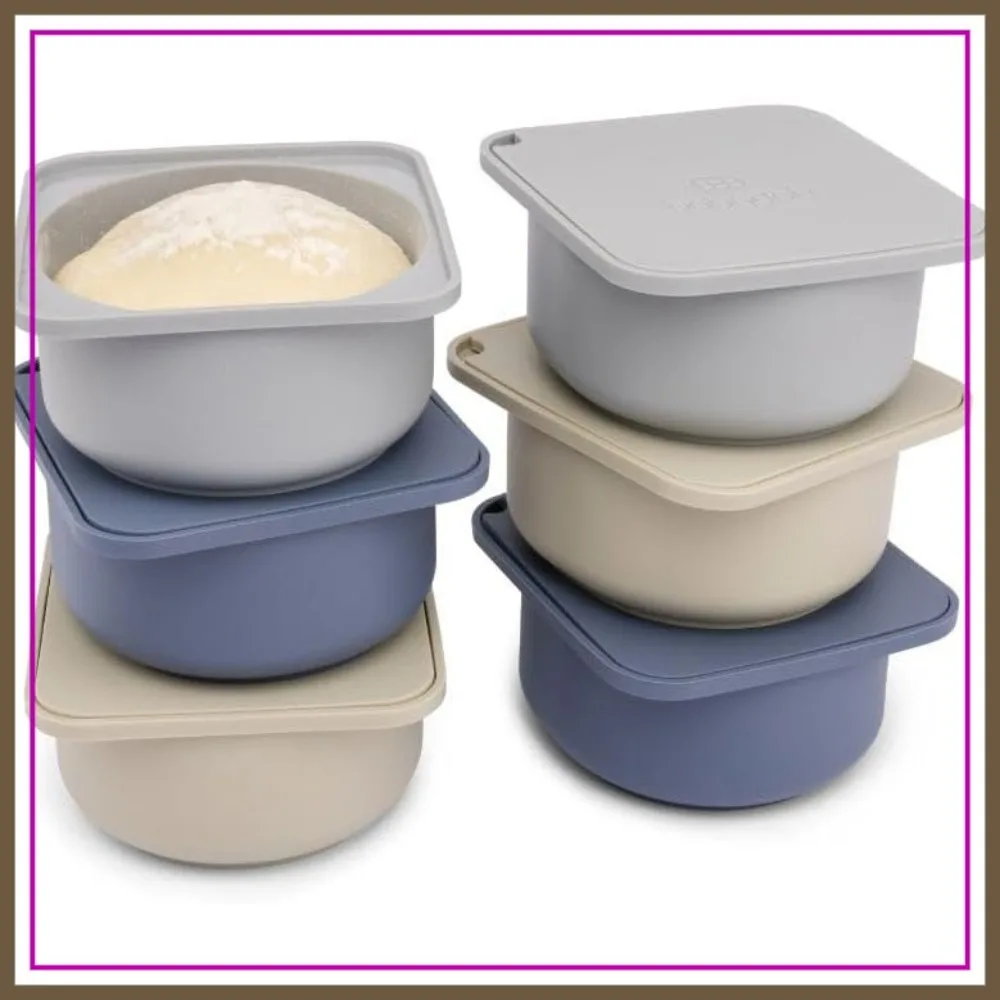 Pizza Dough Proofing Containers with Lids, Set of 6, Multi Blue, Make 12" Pizzas
Pizza Dough Proofing Containers with Lids, Set of 6, Multi Blue, Make 12" Pizzas