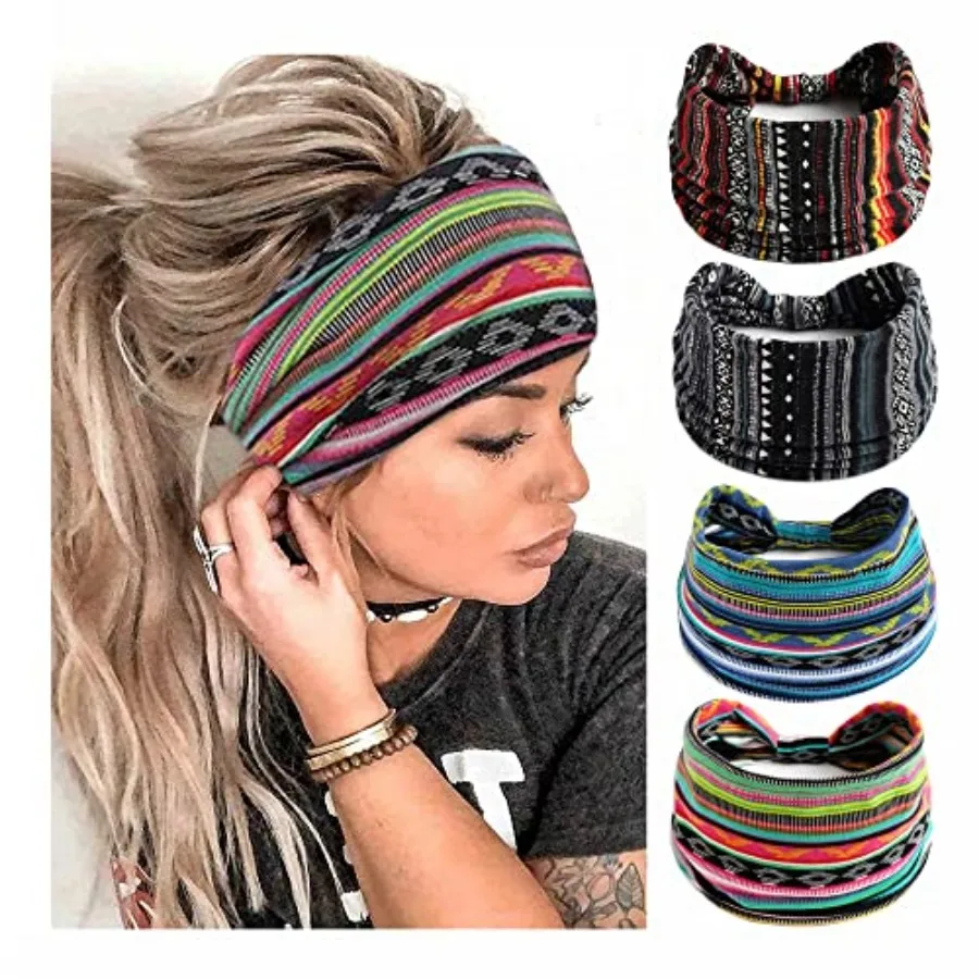 Boho Headbands For Women Fashion Stretch Wide Hair Bands Knoted Turban Head Bands Yoga Running Sweatband Elastic Headband Styli
Boho Headbands For Women Fashion Stretch Wide Hair Bands Knoted Turban Head Bands Yoga Running Sweatband Elastic Headband Styli