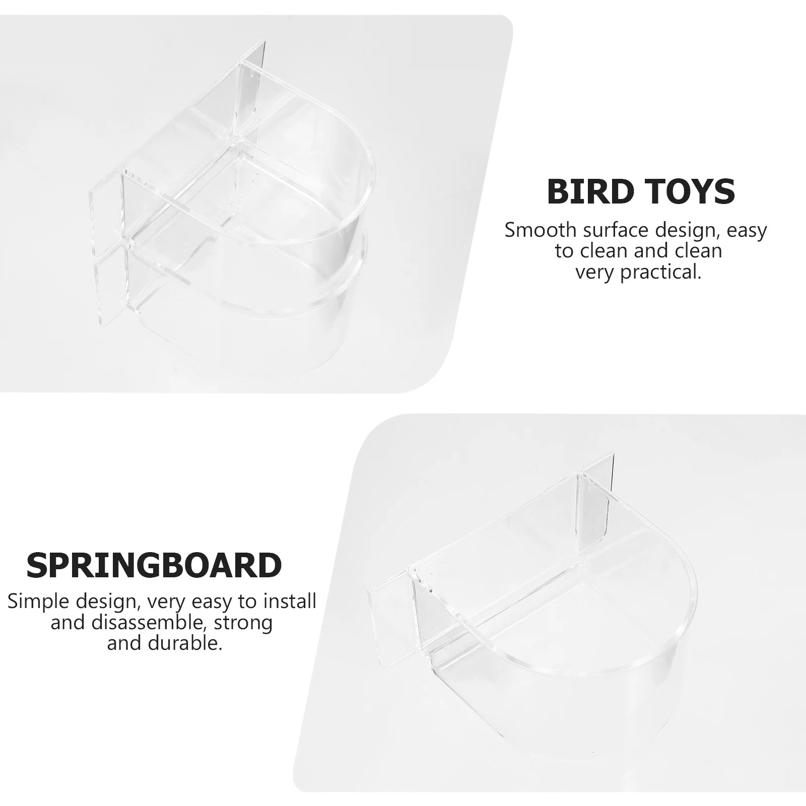 2pcs Food Bowl Thickened Semicircle Transparent Pet Feeding Box Plastic Bird Cage Food Container For Parrot Small Birds Pet Bird
2pcs Food Bowl Thickened Semicircle Transparent Pet Feeding Box Plastic Bird Cage Food Container For Parrot Small Birds Pet Bird