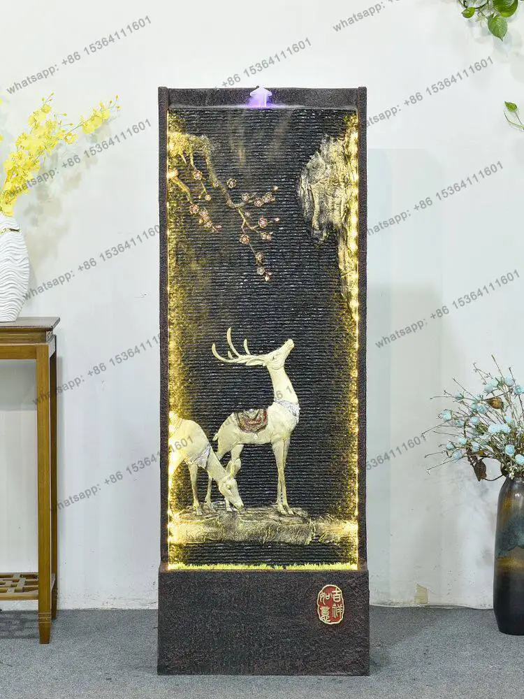 Lucky office living room landscape hotel clubhouse decoration circulating water curtain wall floor opening ornament
Lucky office living room landscape hotel clubhouse decoration circulating water curtain wall floor opening ornament