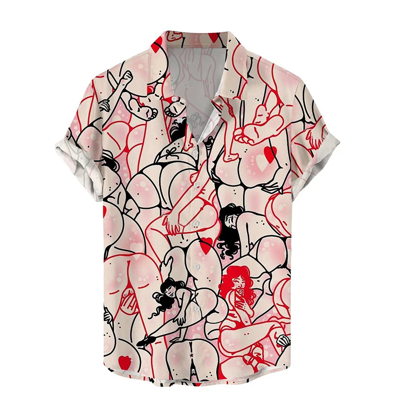 Harajuku Summer New 3D Printing Hentai Styles Shirts Sexy Patterns Graphic Short Shirts Men Fashion Cool Blouses Shirts Clothing
Harajuku Summer New 3D Printing Hentai Styles Shirts Sexy Patterns Graphic Short Shirts Men Fashion Cool Blouses Shirts Clothing