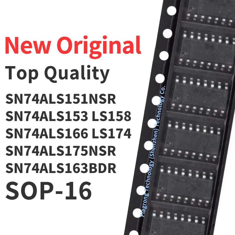 10 Pieces SN74ALS151NSR SN74ALS153NSR SN74ALS158NSR SN74ALS166NSR SN74ALS174NSR SN74ALS175NSR SN74ALS163BDR SOP-16 Chip IC
10 Pieces SN74ALS151NSR SN74ALS153NSR SN74ALS158NSR SN74ALS166NSR SN74ALS174NSR SN74ALS175NSR SN74ALS163BDR SOP-16 Chip IC