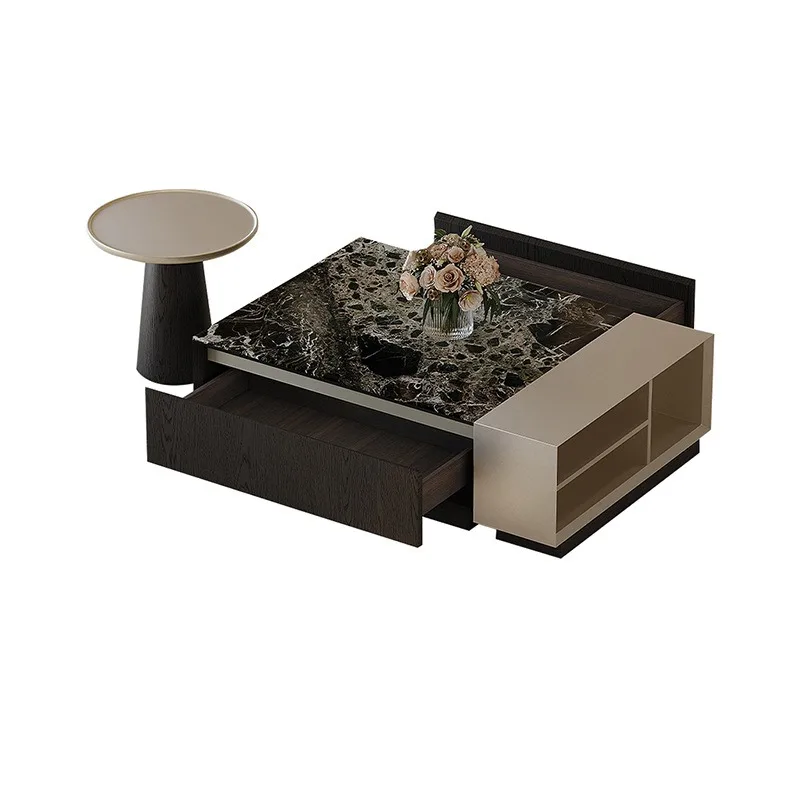 Italian minimalist autumn green natural luxury stone coffee table light luxury high-end living room household drawer square
Italian minimalist autumn green natural luxury stone coffee table light luxury high-end living room household drawer square
