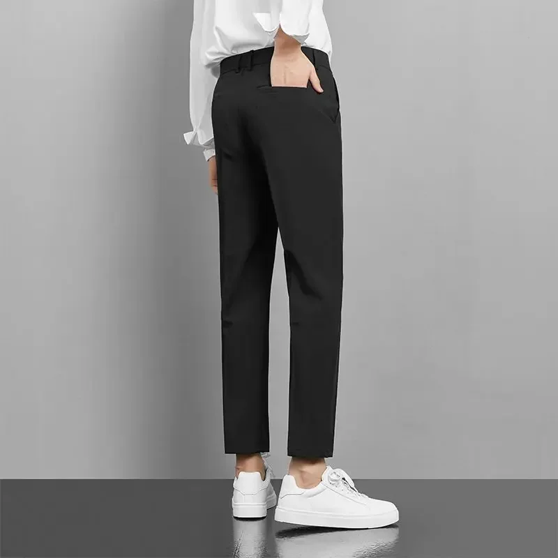 Straight Man Suits Pants 9 Cropped Trousers for Men Plus Big Size Black Thin Casual Korean Reviews Many Up Vintage Tailoring
Straight Man Suits Pants 9 Cropped Trousers for Men Plus Big Size Black Thin Casual Korean Reviews Many Up Vintage Tailoring