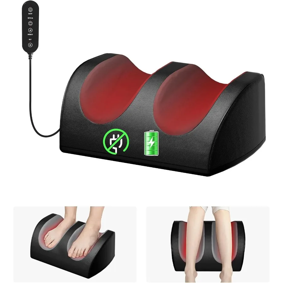 Rechargeable Foot Massager with Heat Cordless Shiatsu Foot Massager for Cord Remote Control Heated Massage with Roller Portable
Rechargeable Foot Massager with Heat Cordless Shiatsu Foot Massager for Cord Remote Control Heated Massage with Roller Portable