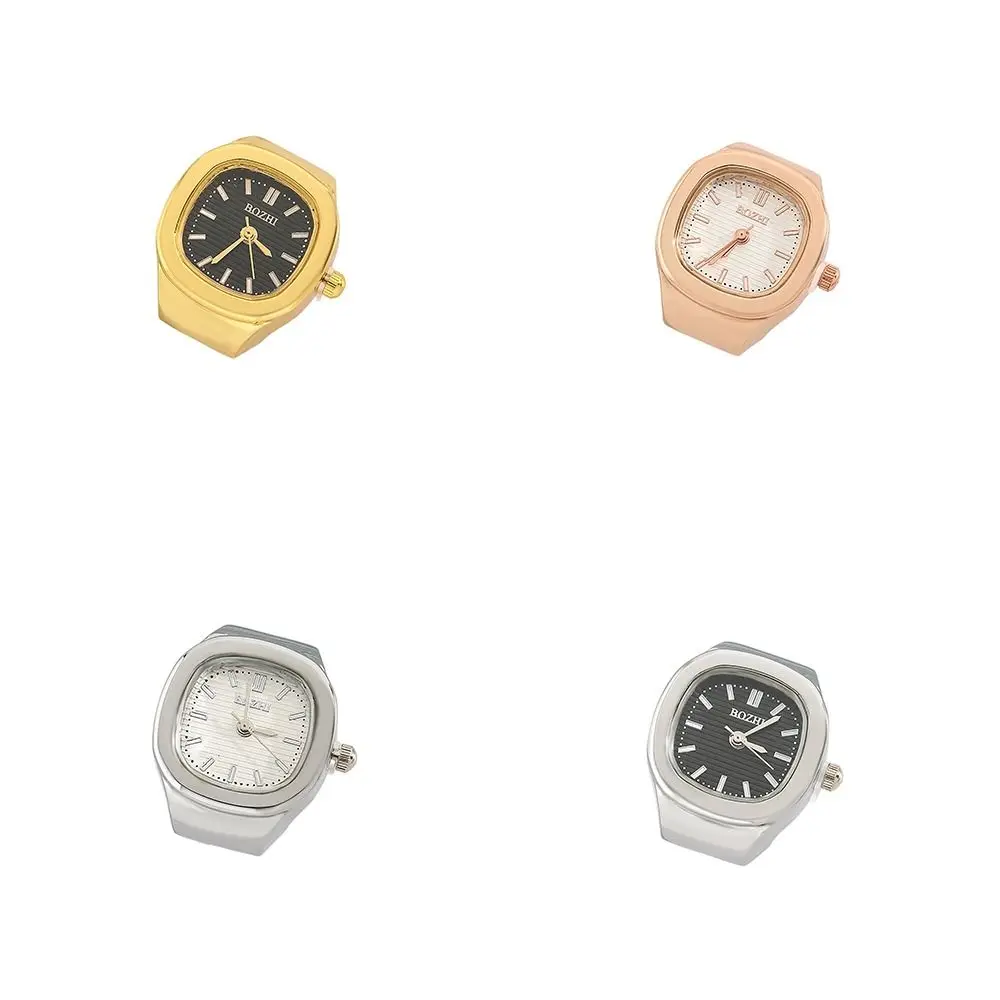 Creative Adjustable Finger Ring Watch Mini Simple Couple Ring Watch Vintage Square Time Watch Ring Men Women
Creative Adjustable Finger Ring Watch Mini Simple Couple Ring Watch Vintage Square Time Watch Ring Men Women