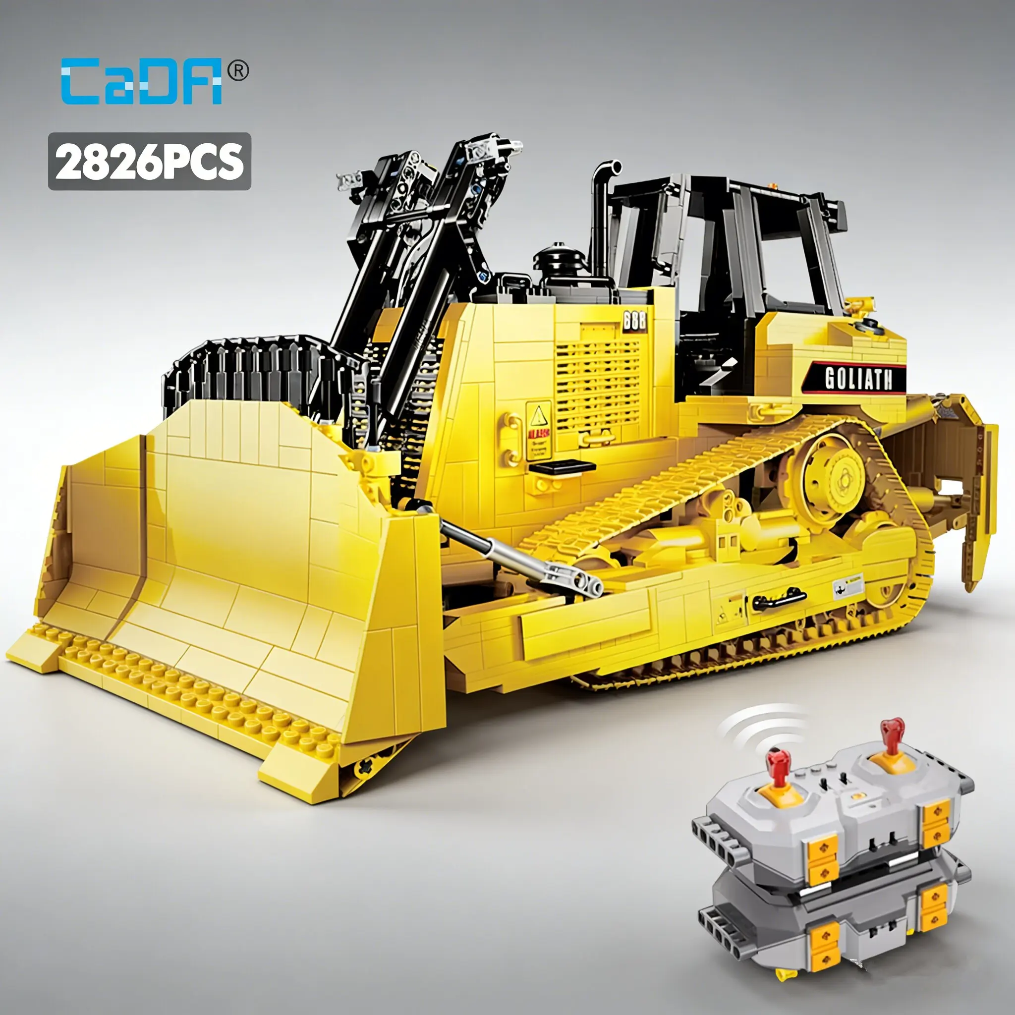 Double Eagle Cada C61056 Yellow Remote Control Heavy-Duty Bulldozer Building Blocks 2826Pcs City Remote Control Engineering Vehicle DIY Adult High-Difficulty Assembly
Double Eagle Cada C61056 Yellow Remote Control Heavy-Duty Bulldozer Building Blocks 2826Pcs City Remote Control Engineering Vehicle DIY Adult High-Difficulty Assembly