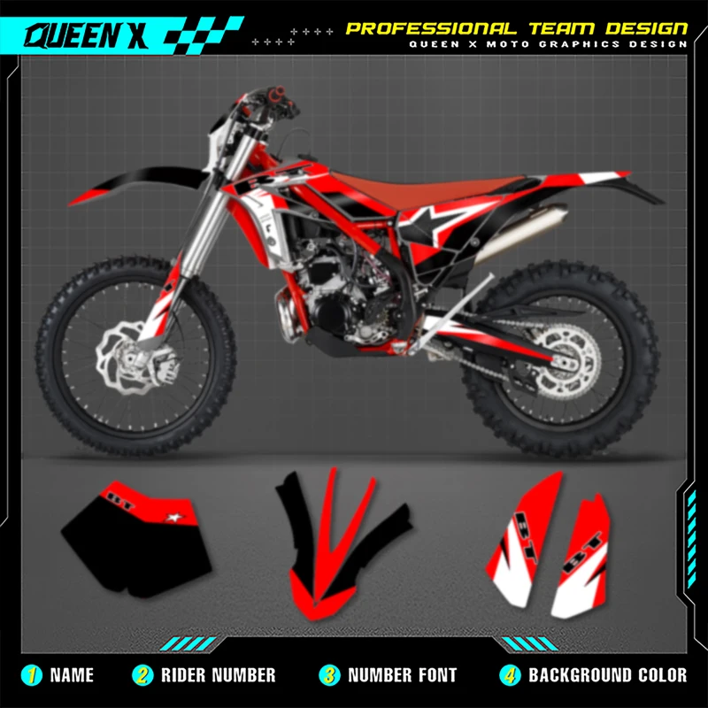 QUEEN X MOTO Custom Team Motorcycle Graphics Backgrounds Decal Stickers Kit For BETA Xtrainer X-trainer 2015 2016-2019 09
QUEEN X MOTO Custom Team Motorcycle Graphics Backgrounds Decal Stickers Kit For BETA Xtrainer X-trainer 2015 2016-2019 09