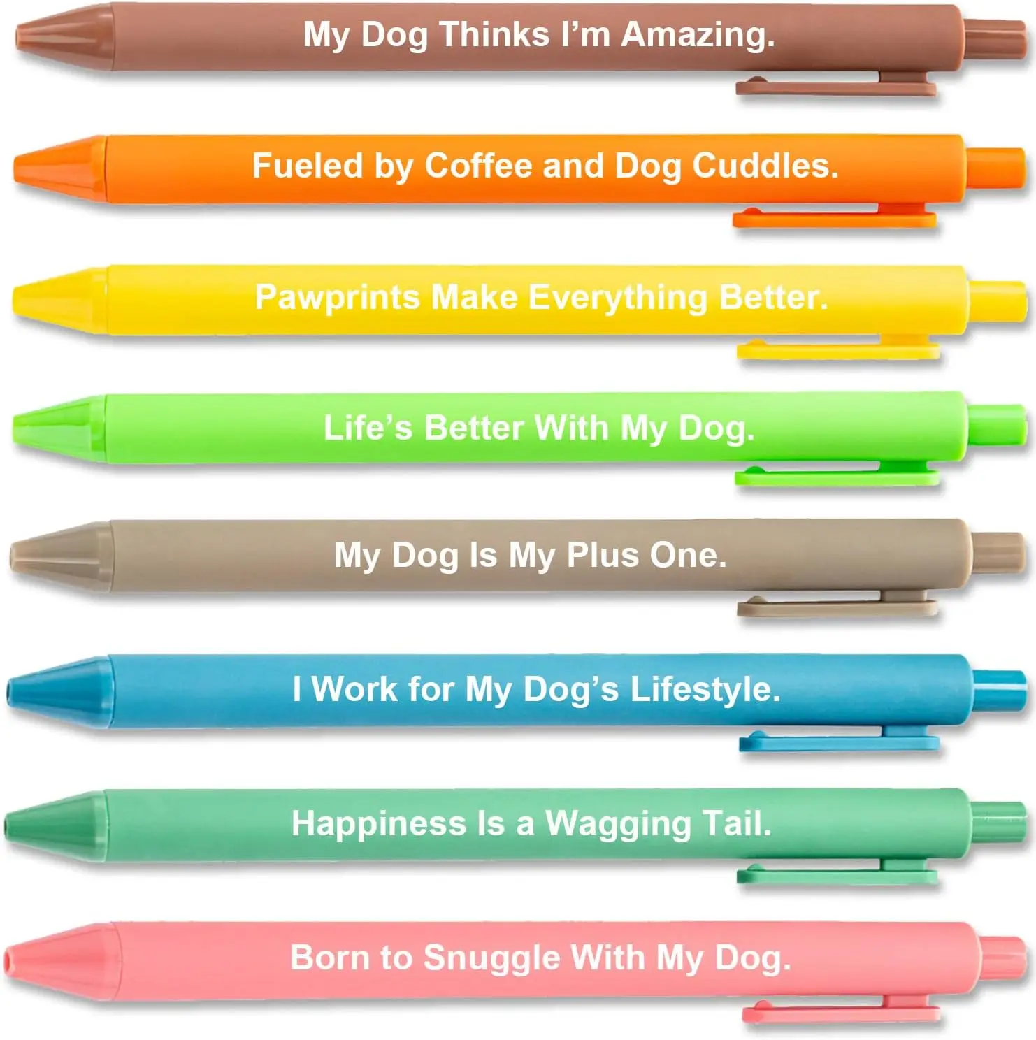 Dog Mom Gifts for Women, Funny 8 Colorful Ballpoint Pens with Cute Dog Lover Quotes - Pet Owner Stationery, Gift for Men Women
Dog Mom Gifts for Women, Funny 8 Colorful Ballpoint Pens with Cute Dog Lover Quotes - Pet Owner Stationery, Gift for Men Women