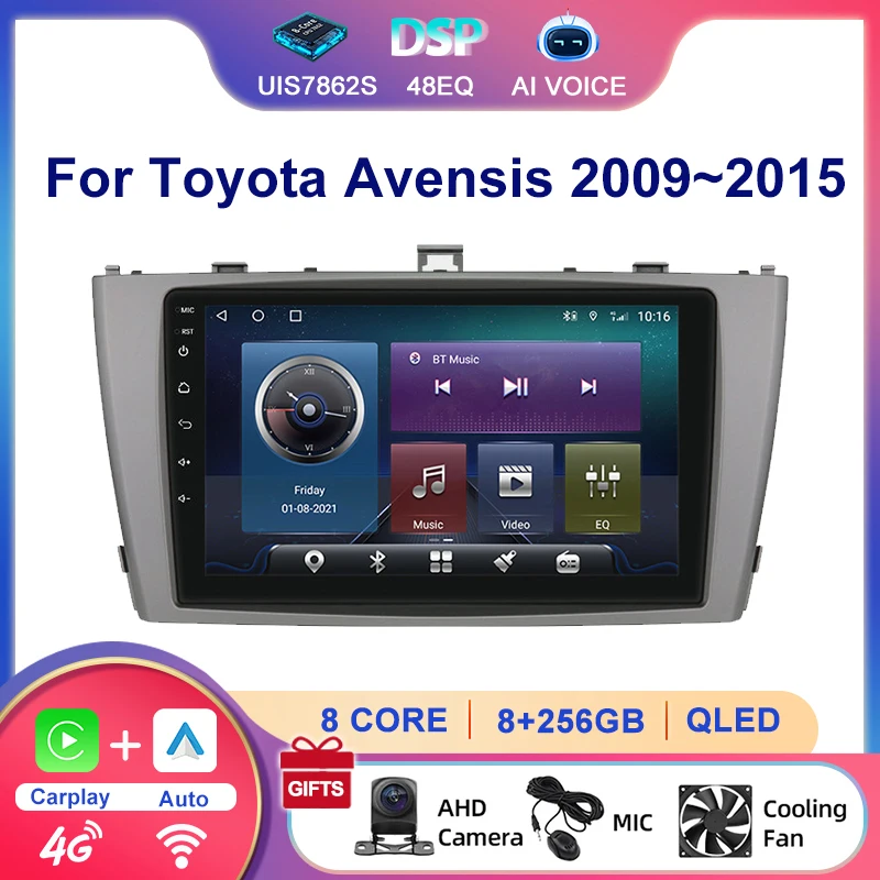 2.5D экран 9-дюймовый 2 Din Android Auto беспроводной Carplay стерео DVD-плеер автомобильный радиоприемник GPS навигация для Toyota Avensis 2009 ~ 2015
2.5D экран 9-дюймовый 2 Din Android Auto беспроводной Carplay стерео DVD-плеер автомобильный радиоприемник GPS навигация для Toyota Avensis 2009 ~ 2015