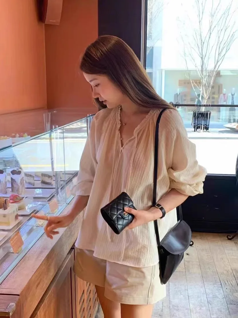 Sweet Lace Long Sve irt Casual Loose Overhead Sun Protection Top Ounce Spring Summer Cotton Polyester Blend V-ne
Sweet Lace Long Sve irt Casual Loose Overhead Sun Protection Top Ounce Spring Summer Cotton Polyester Blend V-ne