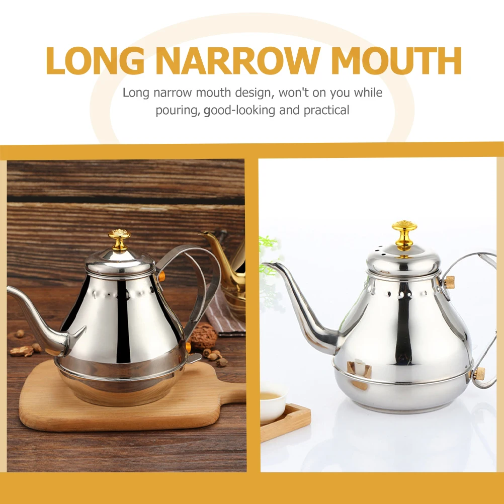 Palace Pot Kettle Stainless Steel Vintage Gooseneck Stovetop Gold Japanese Tea Kitchen Accessories Practical Decorative Long
Palace Pot Kettle Stainless Steel Vintage Gooseneck Stovetop Gold Japanese Tea Kitchen Accessories Practical Decorative Long