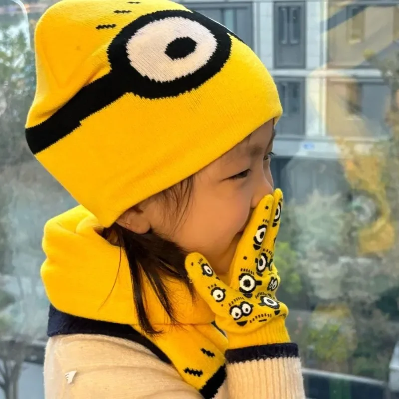 2Pcs Minionsed Winter Knitted Wool Hats Warm Ear Protection Beanie Cute Hat Gloves Scarf Set Outdoor Ski & School Commute Therma
2Pcs Minionsed Winter Knitted Wool Hats Warm Ear Protection Beanie Cute Hat Gloves Scarf Set Outdoor Ski & School Commute Therma