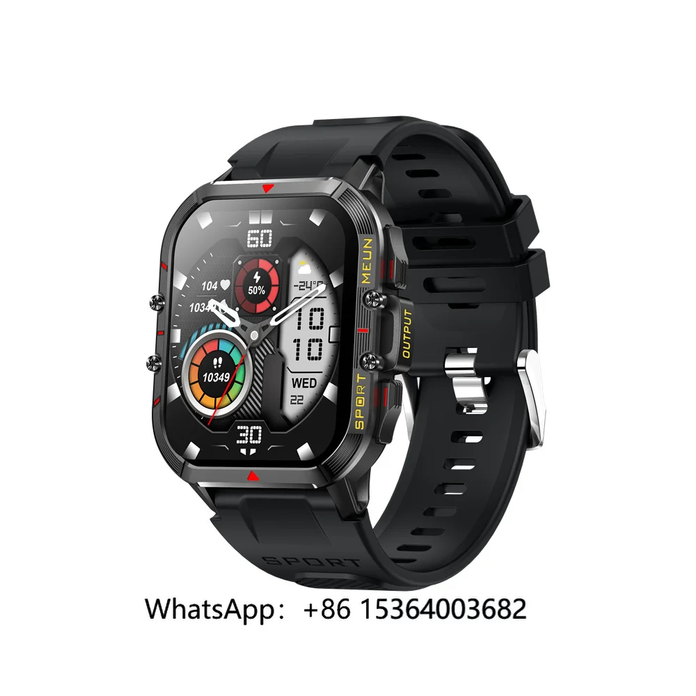 TJXL- 100 Sport Modes Rugged Watch for Men Smart Watch 1.96 Inch Big Screen BT Calling T21 Smartwatch SOS Health Fitness Tr
TJXL- 100 Sport Modes Rugged Watch for Men Smart Watch 1.96 Inch Big Screen BT Calling T21 Smartwatch SOS Health Fitness Tr