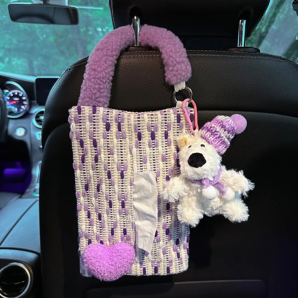 Hanging Car Mounted Garbage Bin Cute Large Capacity Car Hanging Tissue Bag Love pattern Creative Auto Seat Back Storage Bag 
Hanging Car Mounted Garbage Bin Cute Large Capacity Car Hanging Tissue Bag Love pattern Creative Auto Seat Back Storage Bag