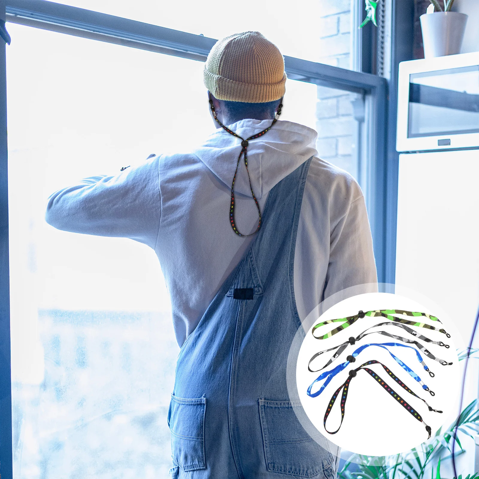 4Pcs Polyester Glasses Lanyard Adjustable Sunglasses Strap Anti-Skid Eyewear Rope Portable Glasses Holder Sunglasses Lanyard
4Pcs Polyester Glasses Lanyard Adjustable Sunglasses Strap Anti-Skid Eyewear Rope Portable Glasses Holder Sunglasses Lanyard