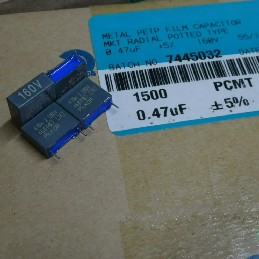 10pcs/lot MKT468 0.47uf 160V 470nF u47 474 J Brand New 10mm Film Capacitor PCMT468SP012
10pcs/lot MKT468 0.47uf 160V 470nF u47 474 J Brand New 10mm Film Capacitor PCMT468SP012