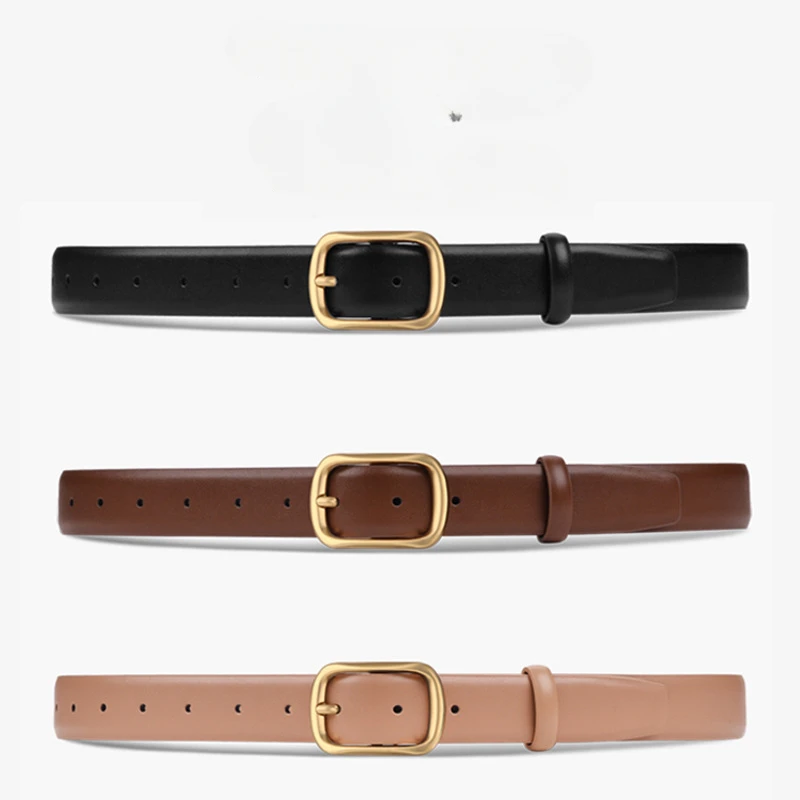 Women's Leather Belt Vintage and Versatile Jeans Simple and Practical Waistband Fashionable and Decorative Black Belt
Women's Leather Belt Vintage and Versatile Jeans Simple and Practical Waistband Fashionable and Decorative Black Belt