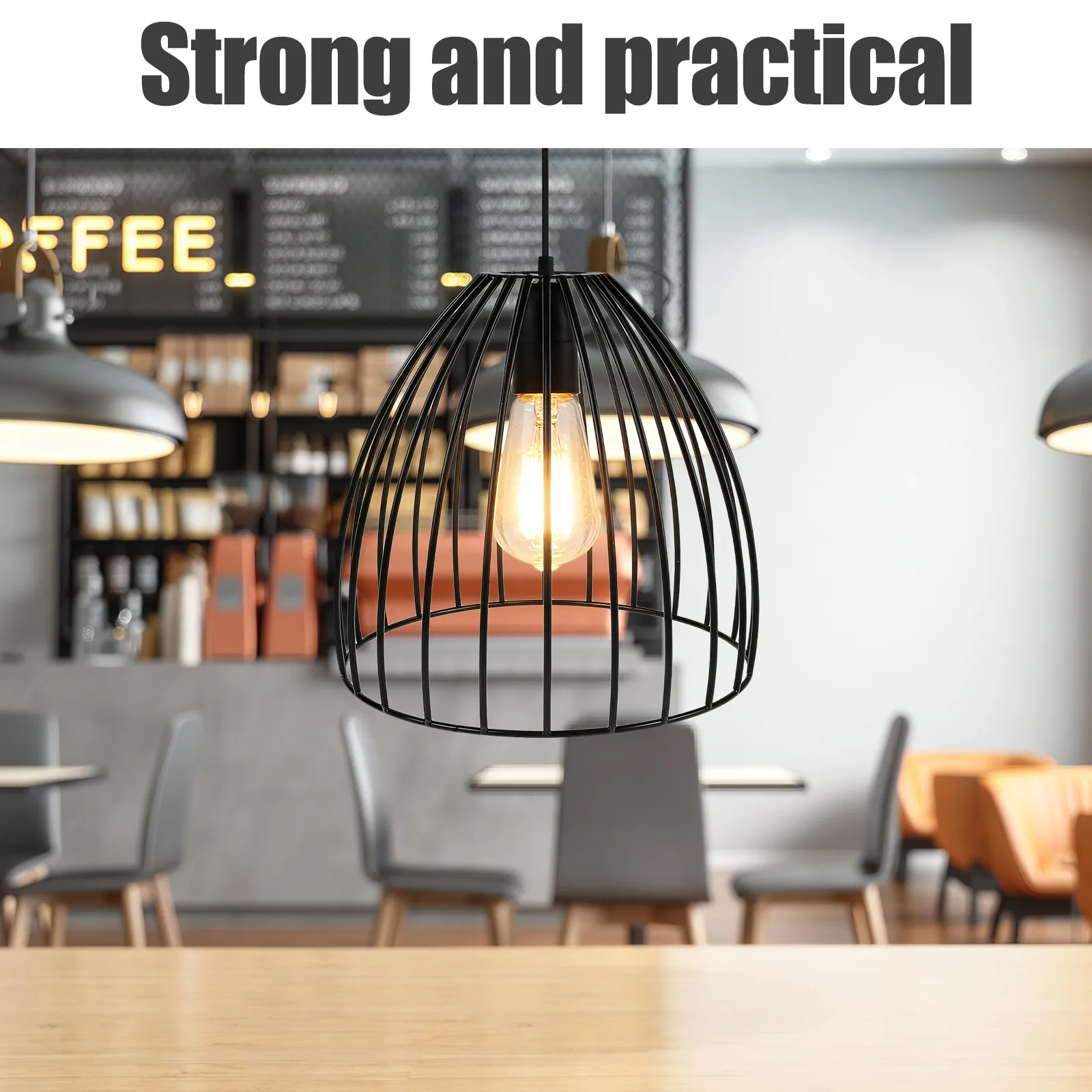 Black Metal Cage Ceiling Light Shade Industrial Wire Pendant Lampshade Hollow Mesh Lamp Cover Birdcage Style Indoor Decorative
Black Metal Cage Ceiling Light Shade Industrial Wire Pendant Lampshade Hollow Mesh Lamp Cover Birdcage Style Indoor Decorative