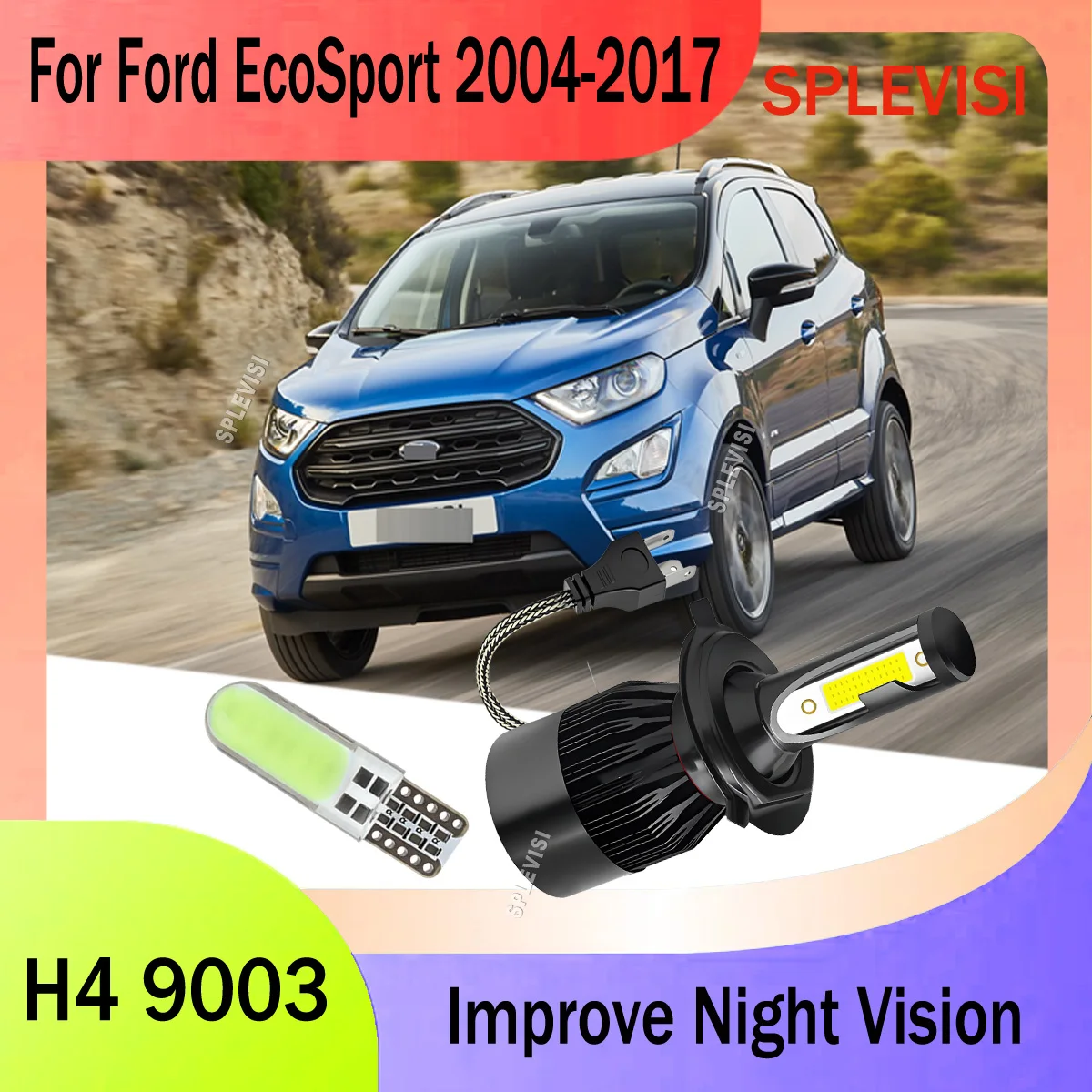 H4 9003 LED 60W White Headlamp- Shockproof and Vibration Resistant Construction For Ford EcoSport 2004 2005 2006 2007 2008-2017
H4 9003 LED 60W White Headlamp- Shockproof and Vibration Resistant Construction For Ford EcoSport 2004 2005 2006 2007 2008-2017
