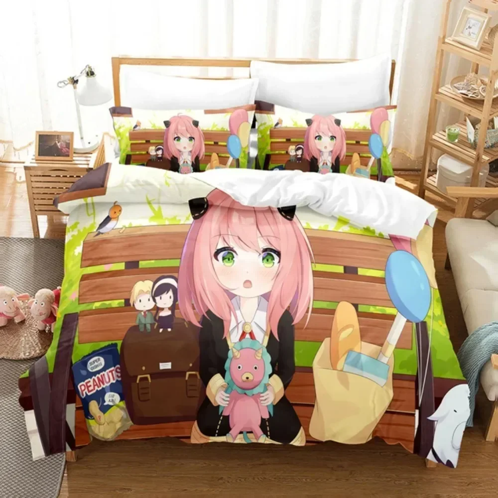 Anime SPY×FAMILY Bedding Set Anya Forger Printed With Pillowcase Bed Duvet Cover Soft Queen King Size Bedclothes Home For Gifts
Anime SPY×FAMILY Bedding Set Anya Forger Printed With Pillowcase Bed Duvet Cover Soft Queen King Size Bedclothes Home For Gifts