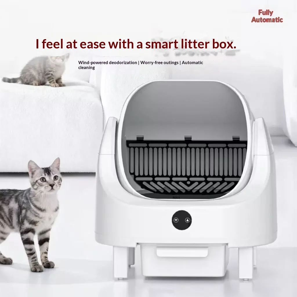 Top New Smart Open-Top Auto Cat Litter Box, Odor Control Large Capacity Kitty Toilet, One-Click Self-Cleaning for Indoor Cats
Top New Smart Open-Top Auto Cat Litter Box, Odor Control Large Capacity Kitty Toilet, One-Click Self-Cleaning for Indoor Cats